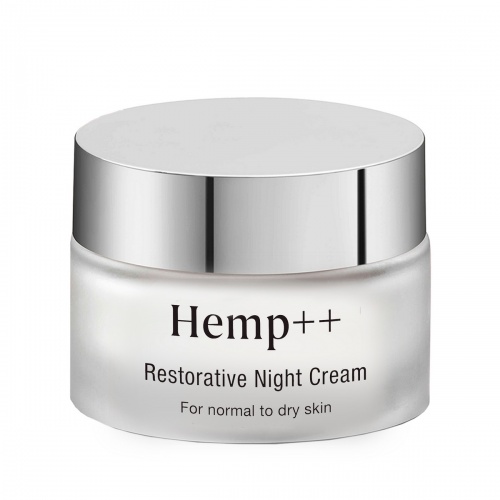 Hemp++ Восстанавливающий антивозрастной ночной крем для нормальной и сухой кожи, 50 мл фото 2